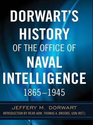 cover image of Dorwart's History of the Office of Naval Intellige